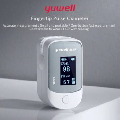 $28 with coupon for Yuwell YX305 Fingertip Pulse Oximeter Blood Oxygen Monitor from Xiaomi Youpin from GEARVITA