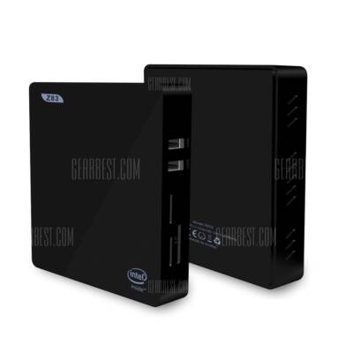 $83 with coupon for Z83II Mini PC Windows 10 64bit  –  EU PLUG  BLACK from GearBest