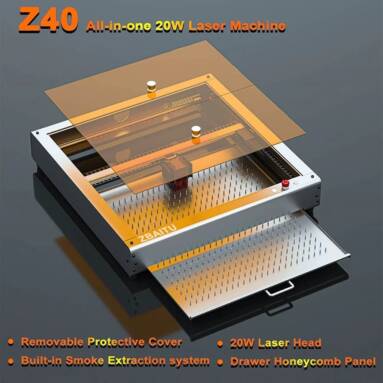 €799 with coupon for ZBAITU Z40 4 in 1 Laser Engraver Cutter 20W from EU warehouse GEEKBUYING