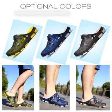 $9 with coupon for ZEACAVA Fashion Summer Men Odourless Breathable Beach Slippers from GearBest