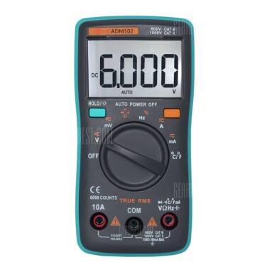 $8 with coupon for ZT102 Digital Multimeter  –  GREEN from GearBest