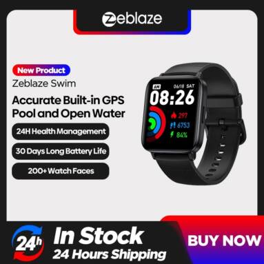€30 with coupon for Zeblaze Swim Smart Watch from BANGGOOD