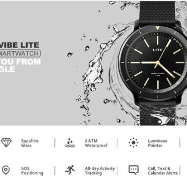 €12 with coupon for Zeblaze VIBE LITE 5ATM Waterproof SOS Calorie Sport Target BT4.0 Quartz Smart Watch – White from BANGGOOD