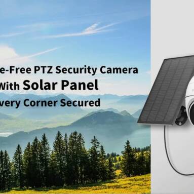€85 with coupon for Zeetopin ZS-GX3S 1080P Wireless Security Camera Outdoor WiFi 360° Pan Tilt 4X Zoom Solar 15000mah Battery Powered Home Cameras with 65ft Night Vision Motion Detecting 2 Way Audio IP66 Waterproof Encrypted SD/Cloud Storage from BANGGOOD