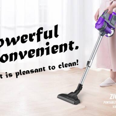 $65 with coupon for Ziglint Z3 Portable Cordless Handheld Vacuum Cleaner 120W – PURPLE EU from GearBest