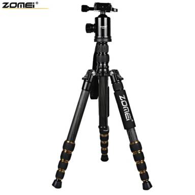 $92 with coupon for Zomei Z699C 59.4 Inches Lightweight Carbon Filter Tripod  –  BLACK from Gearbest