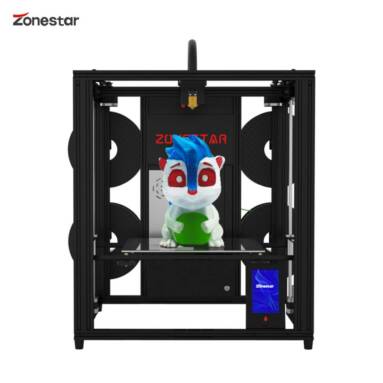 €557 with coupon for Zonestar Z9V5 PRO 3D Printer Auto Leveling Adjustable 4 Extruder Design Mix-Color Printing Resume Printing from EU warehouse GEEKBUYING