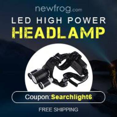 LED Searchlight Handheld High Power Headlamp-Coupon from Newfrog.com