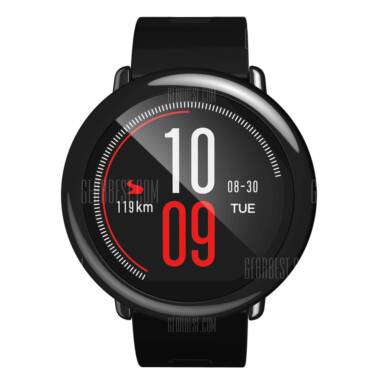$111 with coupon for Original Xiaomi AMAZFIT Sports Bluetooth Smart Watch  –  CHINESE VERSION  RED from GearBest