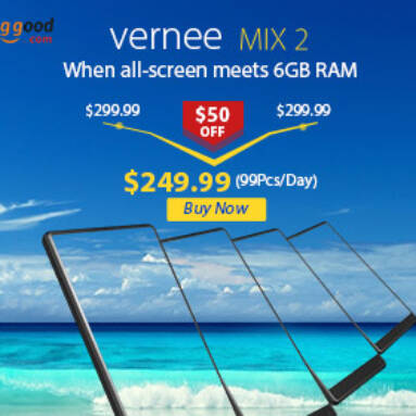 $50 OFF for Vernee Mix 2 Smartphone from BANGGOOD TECHNOLOGY CO., LIMITED