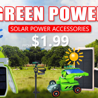 Best Deals of the Day – CLEAN ALTERNATIVE ENERGY Solar Power Accessories From $1.99 from Zapals