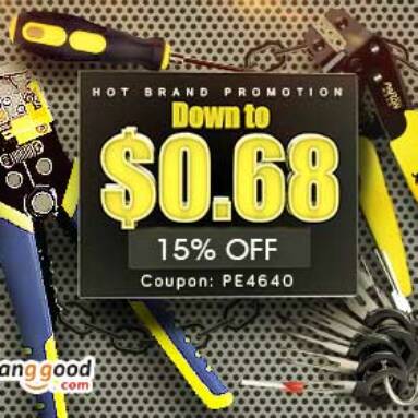 15% OFF Coupon for Hot Brand Paron Tools & Excellway Terminals from BANGGOOD TECHNOLOGY CO., LIMITED