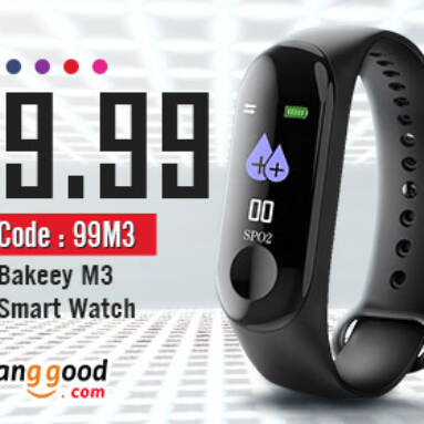 Only $9.99 for Bakeey M3 Smart Watch from BANGGOOD TECHNOLOGY CO., LIMITED