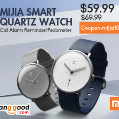 Only $59.99 for Xiaomi Mijia Smart Quartz Watch from BANGGOOD TECHNOLOGY CO., LIMITED
