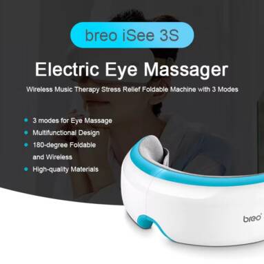 $59 with coupon for breo iSee 3S Electric Eye Massager – WHITE from GearBest
