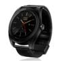 CACGO K89 Bluetooth 4.0 Heart Rate Monitor Smart Watch  -  STEEL BAND  BLACK