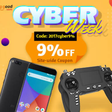 Cyber Week Carnival- 9% OFF Siteiwde Coupon for Any orders from BANGGOOD TECHNOLOGY CO., LIMITED