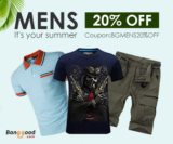 20% OFF for Men’s T-shirt & Shorts from BANGGOOD TECHNOLOGY CO., LIMITED