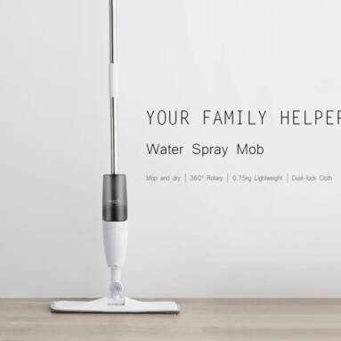$24 with coupon for Deerma Water Spray Mop Carbon Fiber Dust Collector 360 Degree Rotating 120cm Rod from Xiaomi Youpin – Cleaning cloth x 8 from EU CZ Warehouse Banggood