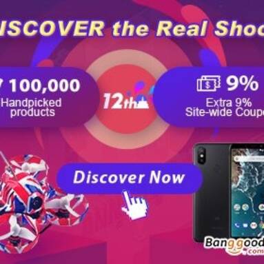 BANGGOOD 12th ANNIVERSARY – Discover the real shock! up to 8% sitewide discount coupons