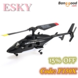 15% OFF for F150X 2.4G 6 Axis Gyro Flybarless RC Helicopter from BANGGOOD TECHNOLOGY CO., LIMITED