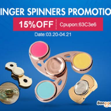 15% OFF for Finger Spinners from BANGGOOD TECHNOLOGY CO., LIMITED