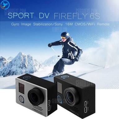 $68 with coupon for FIREFLY 6S 4K WiFi Sport HD DV Camera Black from GearBest