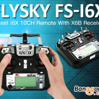 Special Discount for Flysky FS-i6X RC Transmitter With X6B i-BUS Receiver from BANGGOOD TECHNOLOGY CO., LIMITED
