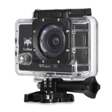 $29 with coupon for FuriBee Q6 WiFi 4K Ultra HD Action Sport Camera  –  EU PLUG  BLACK from GearBest