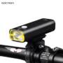 GACIRON USB Rechargeable Bike Front Flashlight Headlight  -  BLACK 