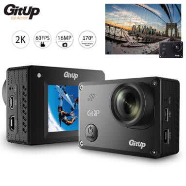 GitUp Git2P 2K Wi-Fi Action Camera 170 Degree Lens – Standard Packing $89.99 Free Shipping from Zapals