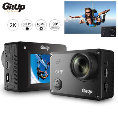 GitUp Git2P 90° FOV WiFi Action Camera 2160P 16MP – Standard Packing $95.99 Free Shipping from Zapals
