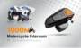 gocomma BT - S2 1000m Bluetooth Helmet Headsets Motorcycle Intercoms 2pcs - BLACK EU PLUG