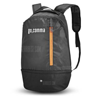 $12 flashsale for gocomma Backpack with Bottom Shoes Pack Bag  –  BLACK from GearBest