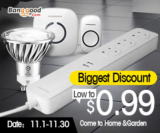 From $0.99 Biggest Discount for Home and Garden from BANGGOOD TECHNOLOGY CO., LIMITED