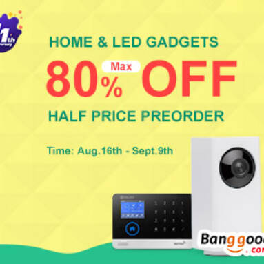 Banggood 11th Anniversary – Home & LED Gadgets – Max 80% OFF from BANGGOOD TECHNOLOGY CO., LIMITED