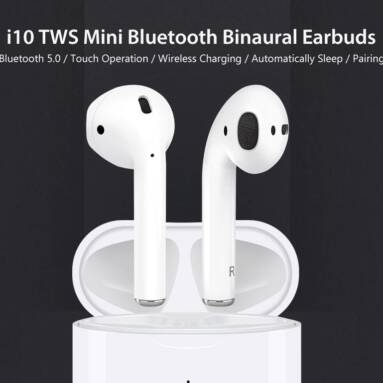 €29 with coupon for i10 TWS Mini Bluetooth Binaural Earbuds Stereo In-ear Earphone from GearBest