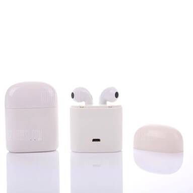 $2 with coupon for i7s Mini TWS Earphones Dual Wireless Bluetooth Earbuds  –  WHITE from GearBest