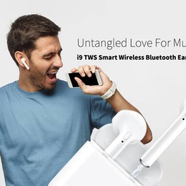 $12 with coupon for i9 TWS Smart Wireless Bluetooth Earbuds Mini Earphones – White from GEARBEST