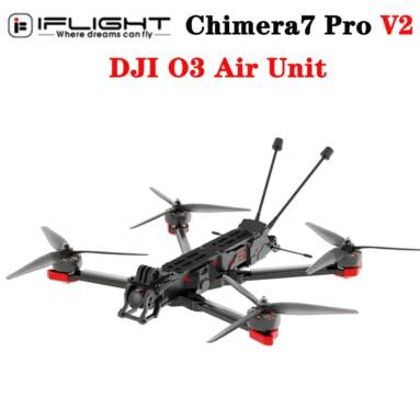 €650 with coupon for iFlight Chimera7 Pro V2 HD 6S FPV Racing Drone GPS with DJI O3 Air Unit Digital HD System – TBS Crossfire Nano RX from BANGGOOD