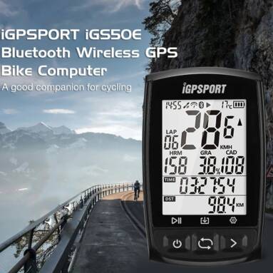 $69 with coupon for iGPSPORT iGS50E Bluetooth Wireless GPS Bike Computer from GearBest