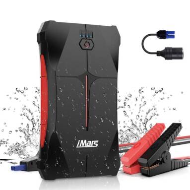 €29 with coupon for iMars Portable Car Jump Starter 1000A 13800mAh Powerbank Emergency Battery Booster Waterproof with LED Flashlight USB Port from EU CZ warehouse BANGGOOD