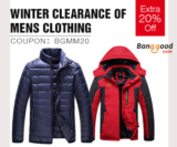 20% OFF for Mens Winter Clearence Promotion from BANGGOOD TECHNOLOGY CO., LIMITED