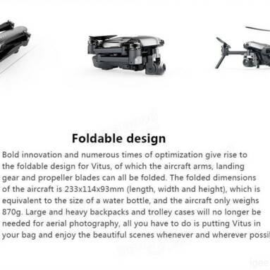 Walkera VITUS 320 A Foldable Augmented Reality Drone with 3 axis Gimbal !