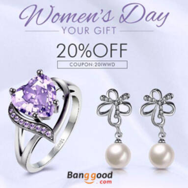 20% OFF for Jewelry Gift from BANGGOOD TECHNOLOGY CO., LIMITED