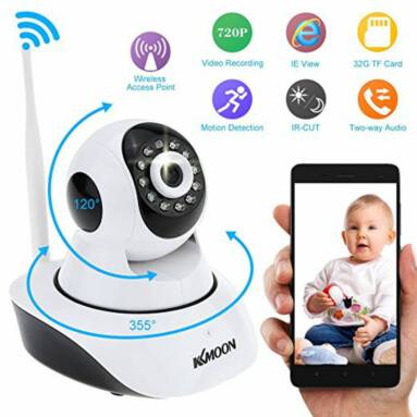 $ 23.99 for KKmoon® HD 720P Indoor Camera, free shipping. from TOMTOP Technology Co., Ltd