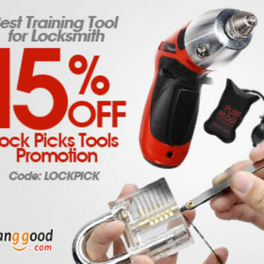 15% OFF Best Training Tool for ALL Locksmith from BANGGOOD TECHNOLOGY CO., LIMITED