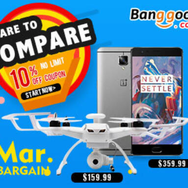 March Big Bargain: 10% OFF Sitewide Coupon for ALL Categories from BANGGOOD TECHNOLOGY CO., LIMITED