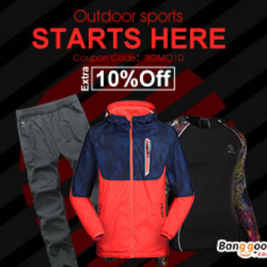 10% OFF Mens Autumn Outdoor Sport Jackets Pants Vests Socks from BANGGOOD TECHNOLOGY CO., LIMITED