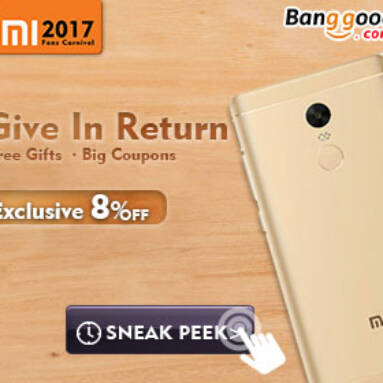 2017 Mi Fan Carnival – Exclusive 8% OFF for XIAOMI from BANGGOOD TECHNOLOGY CO., LIMITED